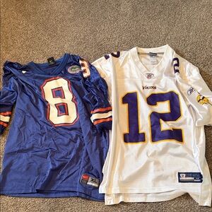 Bundle of Percy Harvin Gators and Vikings Football Jerseys